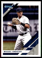 Miguel Andujar 2019 Donruss #129 Yankees MLB READ FREE SHIPPING AutographDen