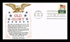 US COVER FLAG OVER WHITE HOUSE 6C FIRST DAY ISSUE KHOL KRAFT CACHET