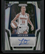 2025 Panini Prizm WNBA Lucy Olsen SG-LO Mystics Signatures Rookie Auto