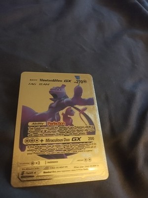 Pokémon Mewtwo & Mew GX Hp270 71/236 Gold Foil Card