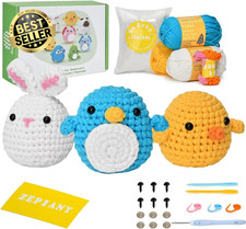 Crochet Kit for Beginners, Crochet Animal Kit, Beginner Crochet Kit Crochet Kits