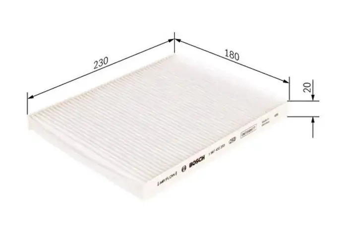 Genuine Bosch Interior Particulate Cabin Pollen Filter - 1987432253 - Image 30