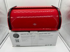 Wesco Single Brotkasten Brotbox Brotbehälter Metall Rot - innen beschädigt