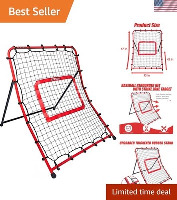 Versatile 3ft x 4ft Baseball Rebounder with Target Zone for Skill Development