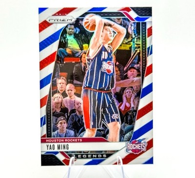 Yao Ming 2024-25 Panini Prizm Red White Blue Prizm #284 Rockets 