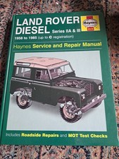 Land Rover Series IIA & III  Diesel (1958-1985) Haynes Repair Manual
