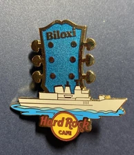 Hard Rock Cafe Biloxi Mississippi pin. 2008 Sea Cruise Ship. Guitar head. HRC