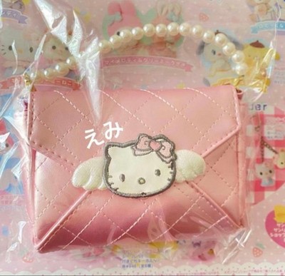 Sanrio Hello Kitty Engel gesteppt Liebesbrief Karte Münzetui Neu