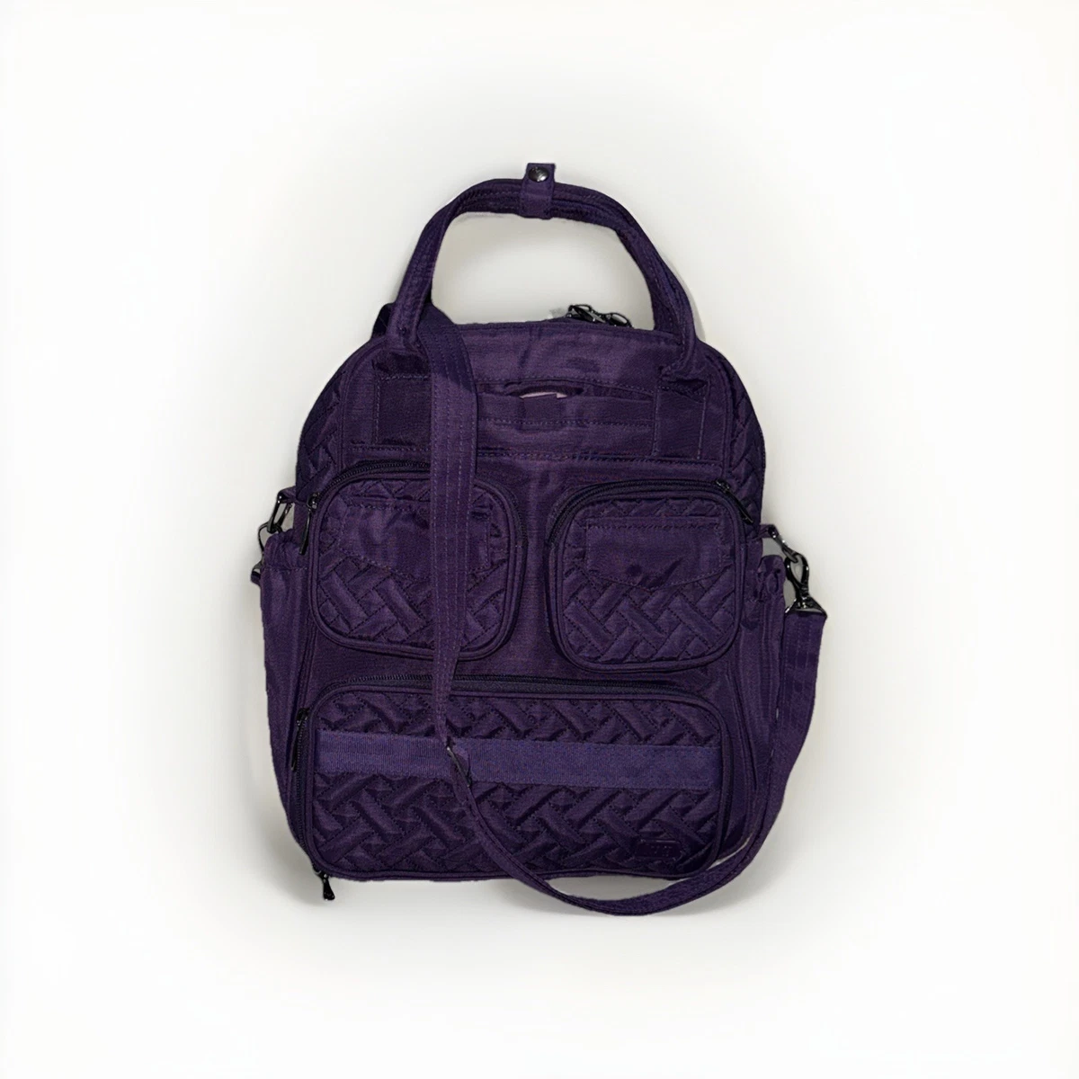 Lug Legacy Mini Puddle Jumper Convertible Backpack Crossbody Bag NWT Black Legacy Collection Mini Puddle Jumper Convertible Tote Bag | Lug main image 3