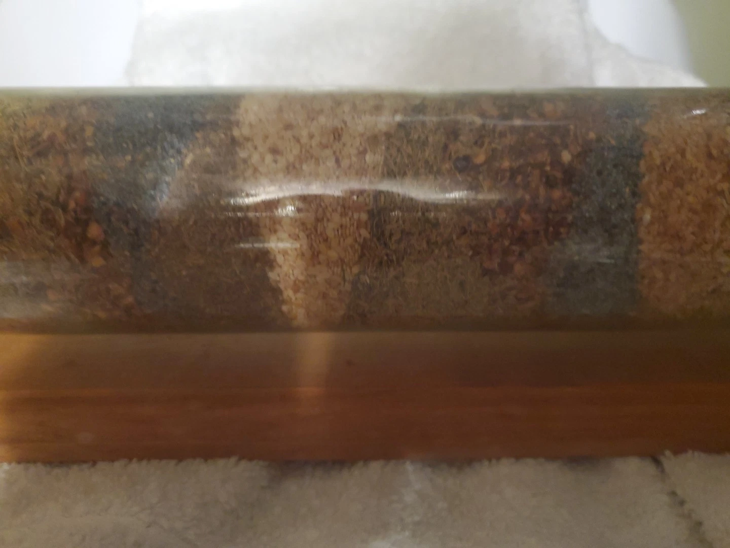Vintage Glass Rolling Pin Kitchen Decor