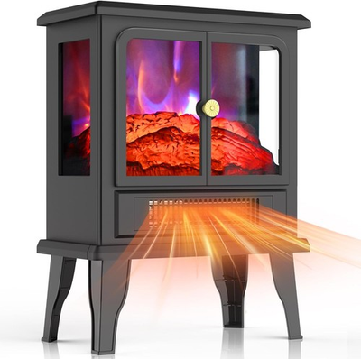 #ad Electric Fireplace Stove Heater Fireplace Heaters for Indoor Use with Realisti $89.99