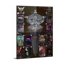 Free League Sci-Fi RPG Elysium Map VG+