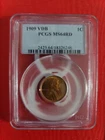 1909 VDB Lincoln Wheat Small Cent PCGS MS64RD Uncirculated Variety VDB Coin