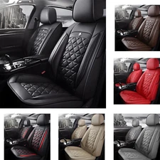 Universal Leather Car 5 Seat Covers Full Set Interior Cushion Protector Cover