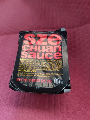 mcdonalds szechuan sauce new in unopened fresh limited edition