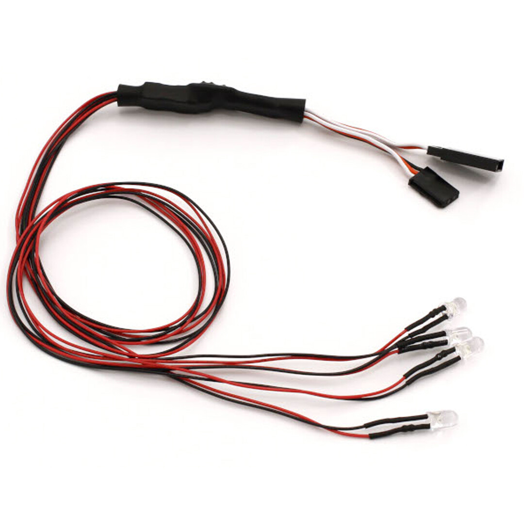 Kyosho 97054-4CR LED Light Unit 5mm/4Bulbs/L=400 Clear & Red Kyosho 97054-4CR LED Light Unit 5mm/4Bulbs/L=400 Clear & Red