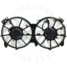 Radiator Condenser Cooling Fan Assembly For 2009 10-2014 Nissan Maxima S SV 3.5L
