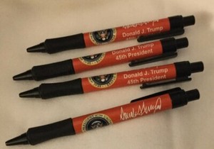 TRUMP RED MAGA SIGNATURE 6 PENS 45th PRESIDENT EAGLE SEAL COLLECTIBLE PEN