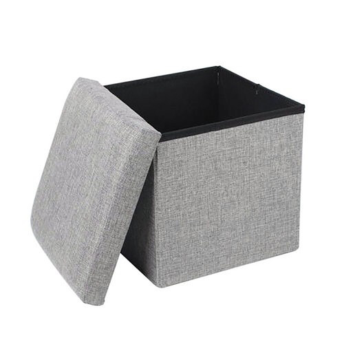 dibea faltbarer Sitzhocker Leinen Sitzbank Aufbewahrungsbox 30*30*30Größen DE - Bild 8 von 15