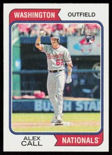 2023 Topps Heritage Alex Call #354 BASEBALL Rookie Washington Nationals RC