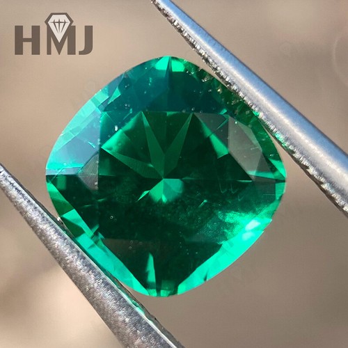 5mm~9mm Lab Created Columbia Green Jade Bulk Gem Cushion Cut AGL Certificate - Picture 10 of 11