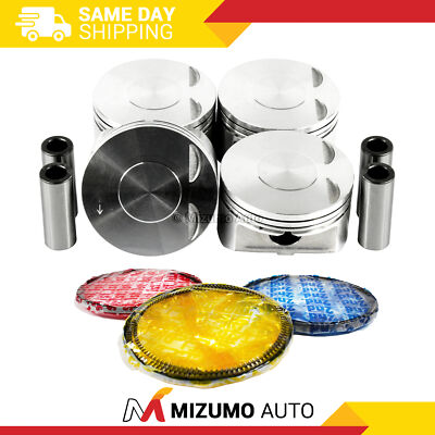 Pistons w/ Rings fit Fits 08-17 Mitsubishi 2.0L L4 DOHC 16v