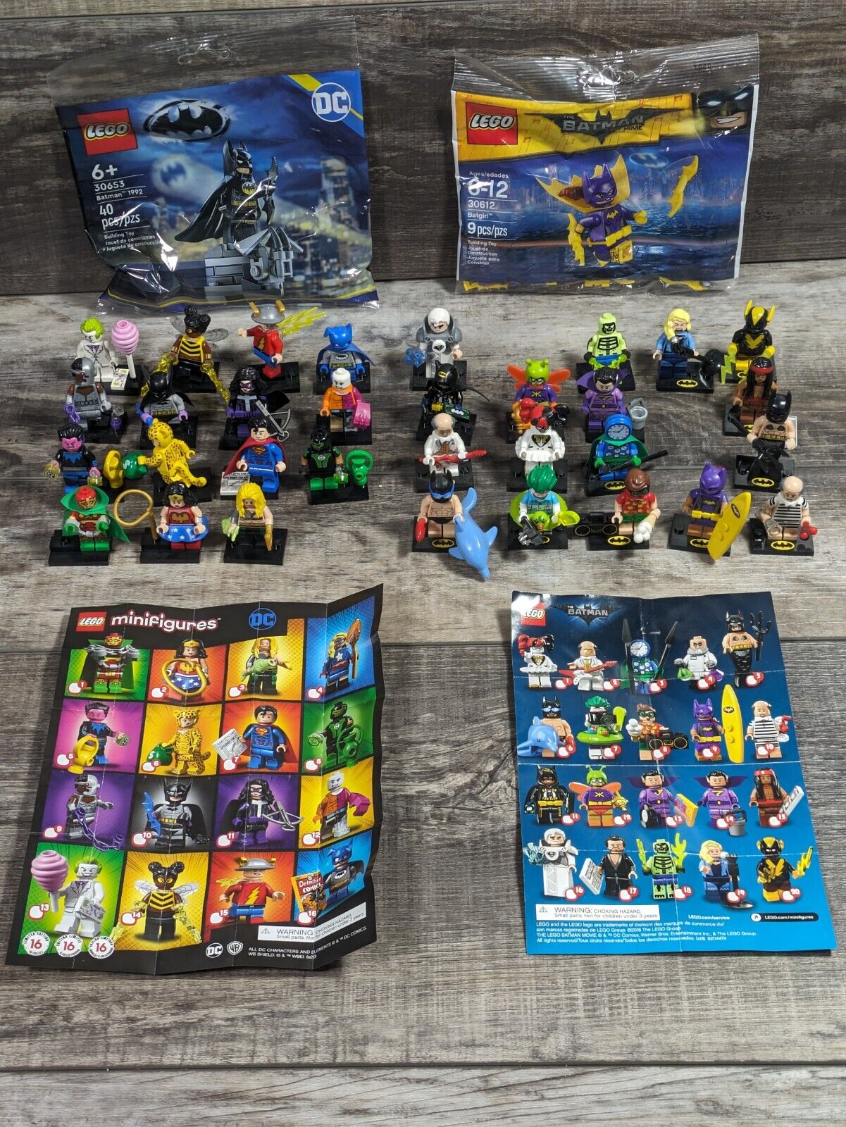 LEGO Batman Movie 34 Minifigures - HUGE LOT - DC - Batgirl -1992 - 71017 + 71026