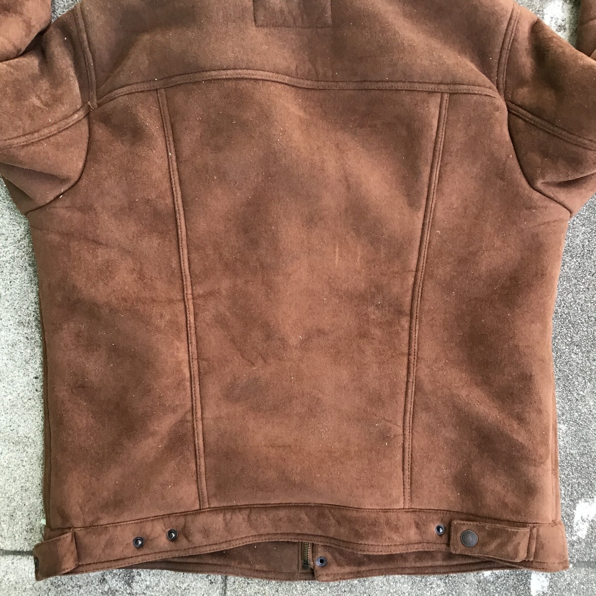 Levis Suede Leather Sherpa Trucker Jacket Size Medium Premium
