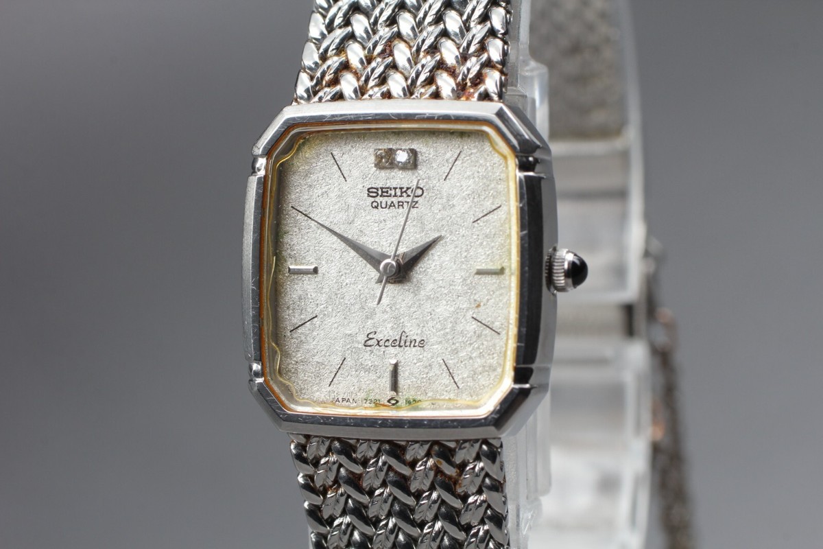 EXC+5* Vintage SEIKO Exceline 7321-5910 Women 18mm DIA