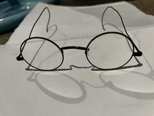 Vintage Round Eye Glasses Metal Wire Frame Steampunk Scientist