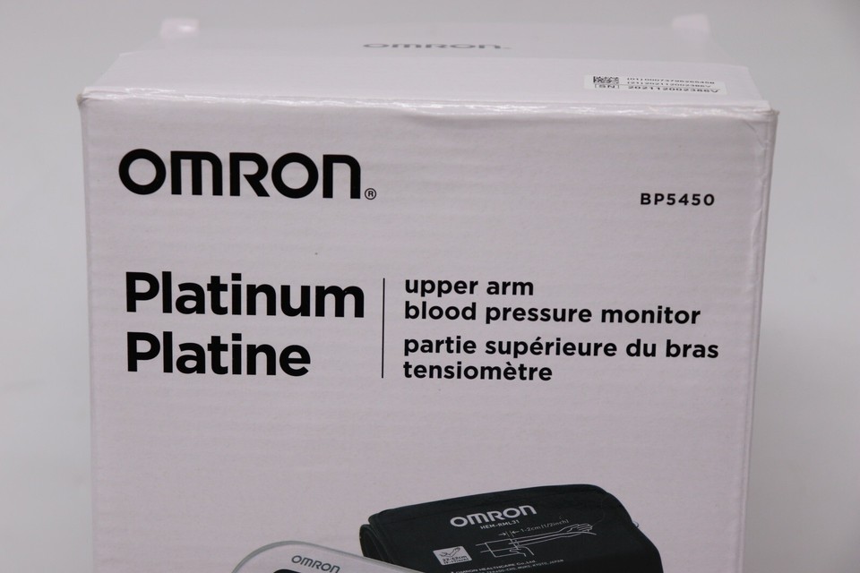 OMRON BP5450 Platinum Blood Pressure Monitor, Upper Arm Cuff, Digital
