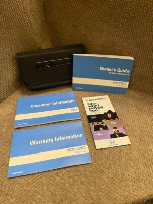 #ad 2021 Honda Civic Hatchback Owners Manual with service and warranty manual case $24.99