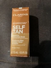 Clarins Self Tan Radiance-Plus Golden Glow Booster, 15ml NIB