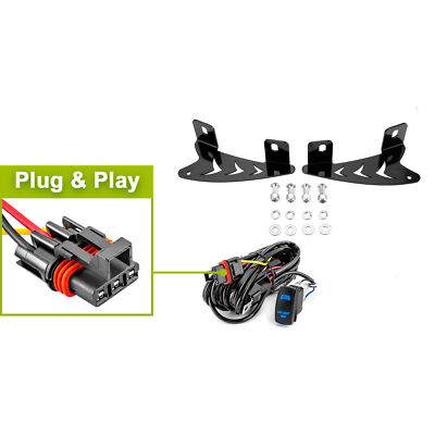 WEISEN 32'' Straight light bar Bracket Wire Kit For Polaris RZR Pro R 2/4 2022+