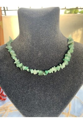 Aventurine Stone Broken Natural Stone Necklace