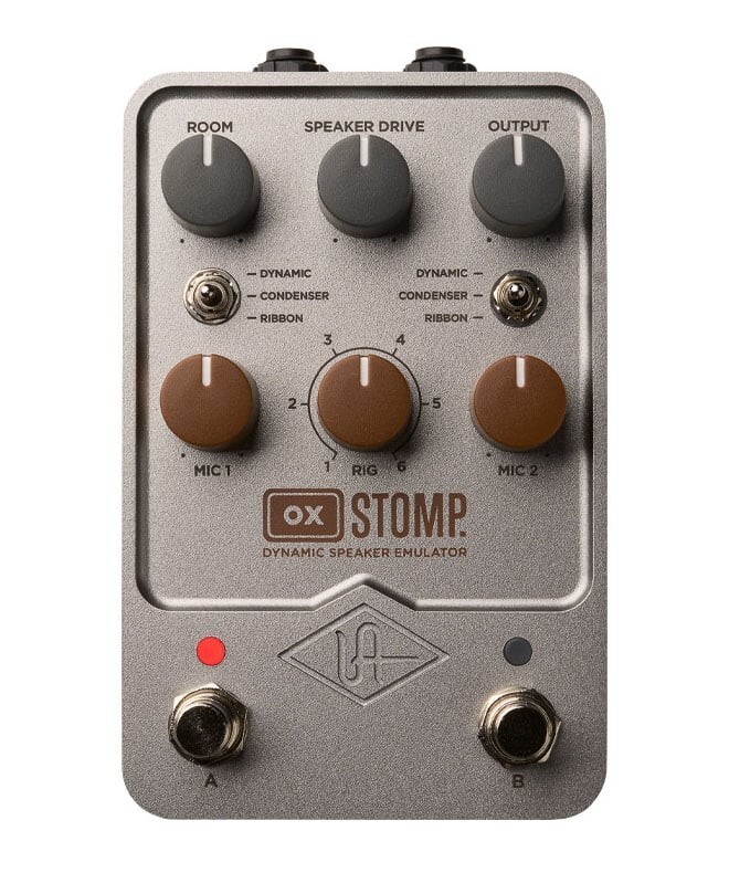 Universal Audio UAFX OX Stomp. Dynamic Speaker Emulator Guitar