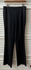 Ralph Lauren Black Label Wool Blend Charcoal Grey Women's Pant Flat Front Sz 8