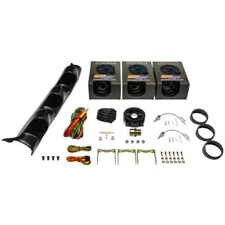 GlowShift T7 Boost/Vac, Water Temp & Oil Temp Gauges + Pod for 02-08 Nissan 350Z
