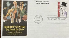 Mystic Stamp Co 3224 Silent Film Star Rudolph Valentino 