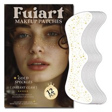 Makeup Patches - Gold - 12 Count Face Glitter Makeup Speckles - Glitter Freckles