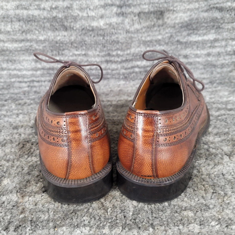 Brogue de cuero marrón punta de ala real grado imperial Oxford EE. UU. para hombre 7,5 Foto 4 de 4