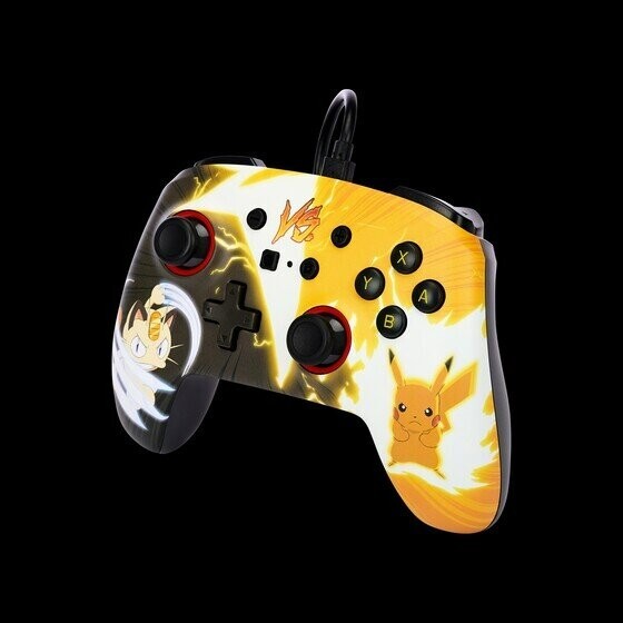 Manette Switch Pokémon filaire avec prise audio et boutons programmables