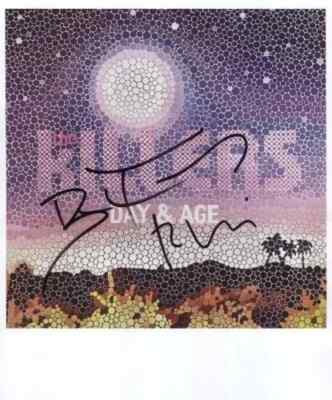 The Killers Brandon Flowers Vannucci 8'' x 10'' Photo Hand Signed in 2017 + COA