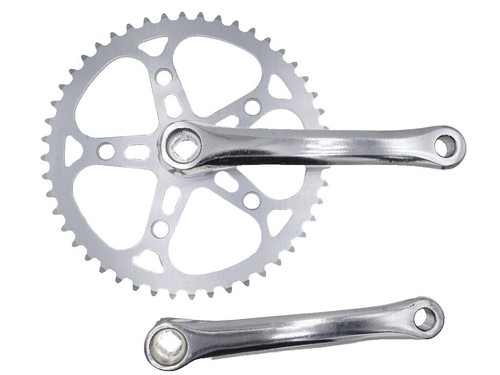 Ancien pédalier Sugino Maxy 1972 50/40 T 165 mm carré conique vélo de