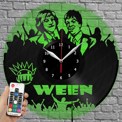 LED Clock Ween Vinyl Record Wall Clock Led Light Wall Clock 4176 | eBay