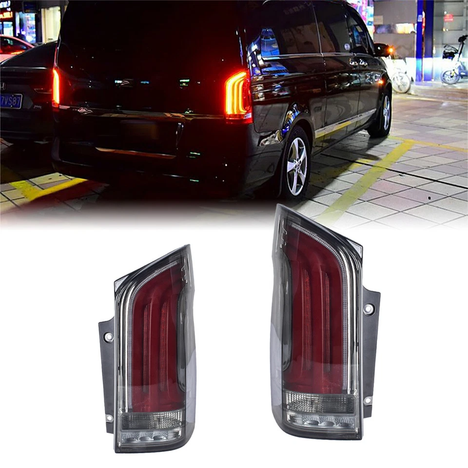2x LED Dynamic Rear Tail Light Brake Lamp For Mercedes Benz Vito W447 2015-2022 - Image 2 of 4