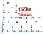 small print water slide decal for Mini Tonka truck WITH TRACKING