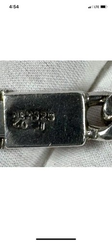 Mexico Sterling Silver Vintage Curb Link Chain 20" Long 135g Heavy - Picture 11 of 12