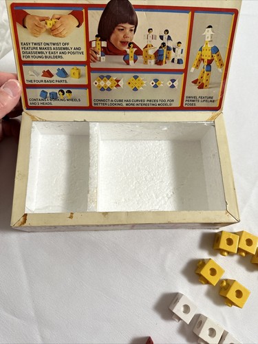 Giocattolo Gigo Connect blocchi da costruzione cubo NO. 220 Vintage 1977 - LEGGERE - Foto 9 di 14
