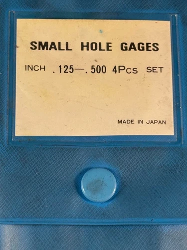 Vintage Small Hole Gage Set  1/8" to 1/2" / 3mm to 13mm, Made in Japan